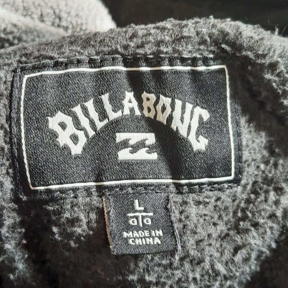 Billabong Men's A/DIV Boundary Fleece Hoodie Charcoal Grey Large - Picture 5 of 7